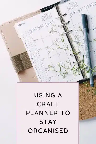 using a craft planner with pen