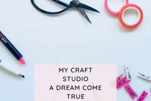 craft scissors and pens